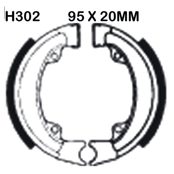 EBC EBC Brake Shoes H302